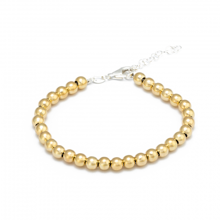 Bratari din argint fara piatra - Bratara din argint 925, placat cu aur de 14 kt, Sonis Silver