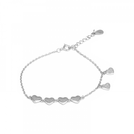 BRATARI - Bratara din argint 925 rodiat , Piatra : cubic zirconia , Culoare : transparenta , Sonis Silver