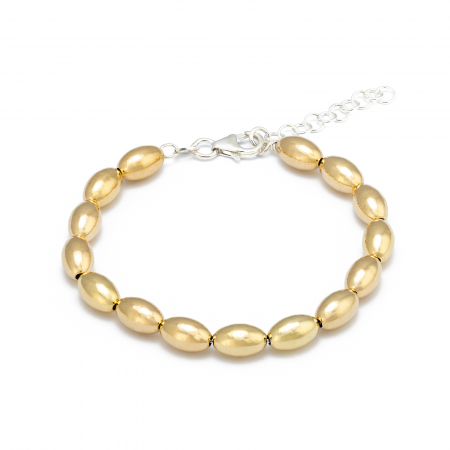Bratari din argint fara piatra - Bratara din argint 925,placat cu aur de 14 kt, Sonis Silver