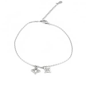 Bratari din argint pentru glezna - Bratara din argint 925 pentru glezna, Piatra: cubic zirconia, Culoare: transparent,Sonis Silver