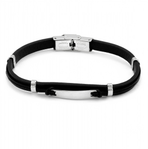 Produse - Bratara din otel inoxidabil, Culoare: negru, Barbati, Sonis Silver