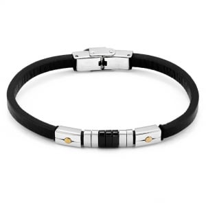 Produse - Bratara din otel inoxidabil,  Culoare: negru, Sonis Silver