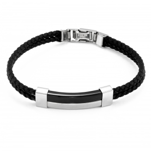 Produse - Bratara din otel inoxidabil, Culoare: negru, Sonis Silver