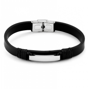 Produse - Bratara din otel inoxidabil, Culoare: negru, Sonis Silver