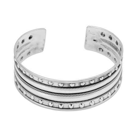 Bratari din argint fixe / semifixe - Bratara fixa din argint 925 vintage, Sonis Silver