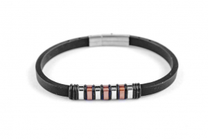 Produse - Bratara din otel inoxidabil, Culoare: negru, Barbati, Sonis Silver