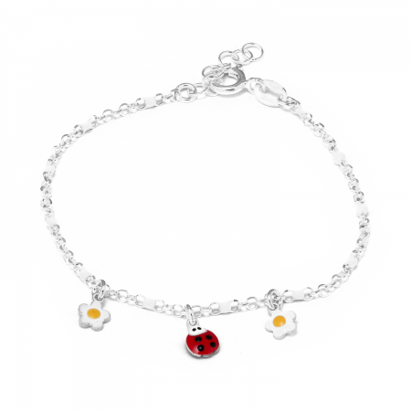 Bratari- COPII - Bratara pentru copii , din argint 925, Piatra: email , Culoare: multicolor , Sonis Silver