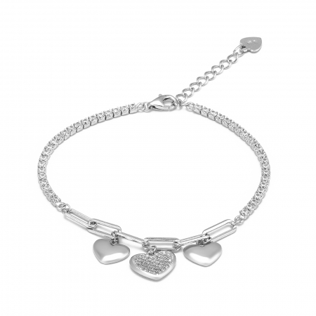 Bratari din argint fixe / semifixe - Bratara tip ''Tennis'' din argint 925 rodiat, Sonis Silver