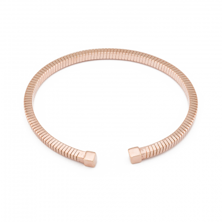 Produse - Bratatra fixa din argint 925, placat cu aur de 14 kt rose  , Sonis Silver
