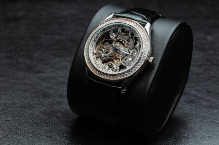 Ceas automatic din argint 925 rodiat, Piatra: cubic zirconia, Culoare: transparenta,  Sonis Silver [1]