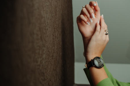 Ceas din argint 925 rodiat, Piatra: cubic zirconia, Culoare: negru,  Sonis Silver [4]