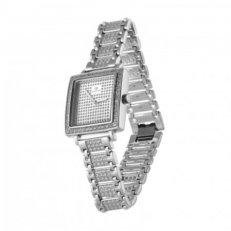 Ceasuri - Ceas din argint 925 rodiat, Piatra: cubic zirconia,Culoare: transparent,