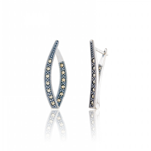 Cercei din argint 925, Piatra: marcasite, Sonis Silver [0]