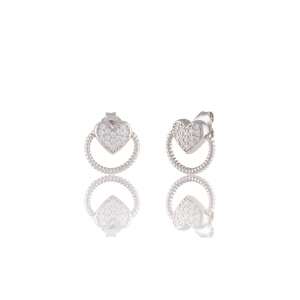Produse - Cercei din argint 925, Piatra: cubic zirconia, Culoare: transparenta ,