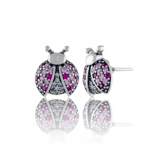 Produse - Cercei din argint 925, Piatra: cubic zirconia, Culoare: multicolor  ,