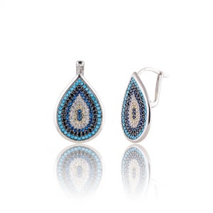 Cercei din argint 925, Piatra: cubic zirconia, Culoare: multicolor, Sonis Silver [0]