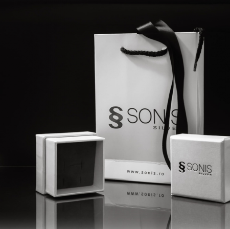 Cercei din argint 925, Tip inchidere: surub, Piatra: cubic zirconia, Culoare: transparenta, Sonis Silver [1]