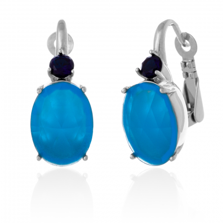 Cercei din argint 925, Piatra: turquoise, Culoare : albastru , Sonis Silver [0]