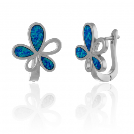 Cercei clasici - Cercei din argint 925, Piatra: cubic zirconia, Culoare: albastru , Sonis Silver