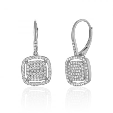 Cercei clasici - Cercei din argint 925, Piatra: cubic zirconia, Culoare: transparenta Sonis Silver