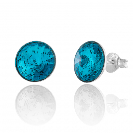 Produse - Cercei din argint 925 , Piatra: zirconia fatetata , Culoare: albastru deschis, Sonis Silver