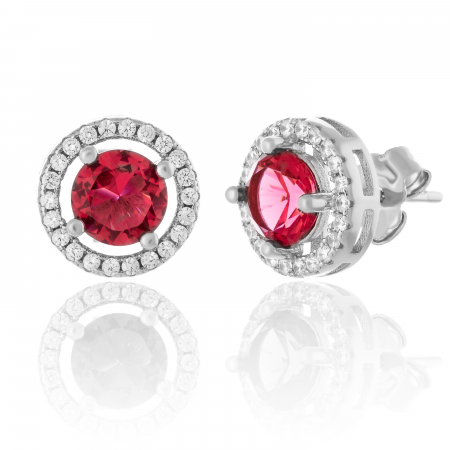 Produse - Cercei din argint 925 rodiat ,Piatra : zirconia fatata si cubic zirconia , Sonis Silver