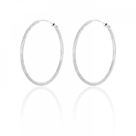 Cercei tip creole - Cercei din argint 925 , Sonis Silver