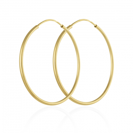 CERCEI - Cercei tip "creole" din aur 585/ 14 kt