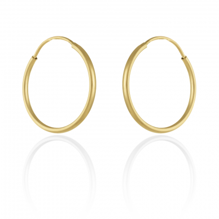 CERCEI - Cercei tip ''creole'' din aur 585/ 14 kt