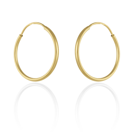 CERCEI - Cercei tip " Creole" din aur 585/ 14 kt