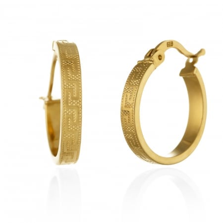CERCEI - Cercei tip ''creole" din aur 585/ 14 kt