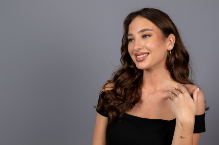 Cercei tip ''creole'' din aur 585/ 14 kt [1]