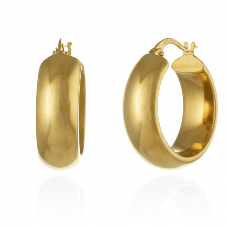 CERCEI - Cercei tip "creole" din aur 585/ 14 kt