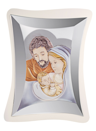 ICOANE ORTODOXE - ICOANA ARGINTATA  HOLY FAMILY