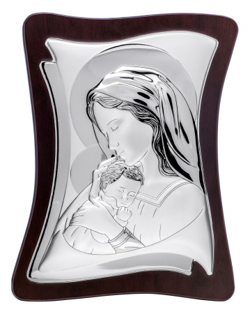 ICOANE - ICOANA ARGINTATA MADONNA C/BIMBO PERG.