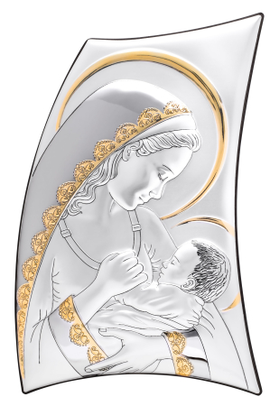 ICOANE - ICOANA ARGINTATA MADONNA C/BIMBO VELA