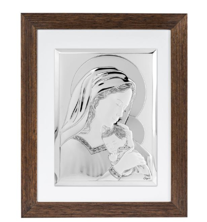 ICOANE CATOLICE - ICOANA ARGINTATA  Q MADONNA C/ BIMBO