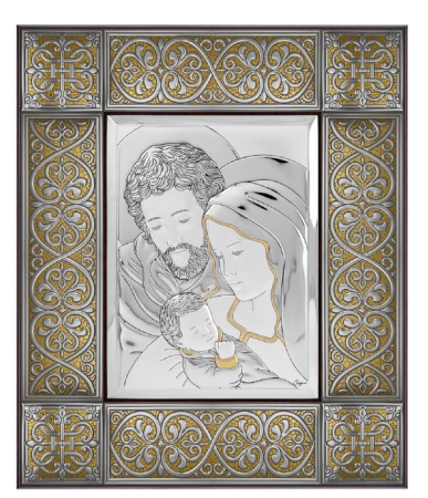 ICOANE CATOLICE - ICOANA ARGINTATA  Q.S.FAM.FRAMES OF GLASS