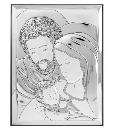 ICOANE CATOLICE - ICOANA ARGINTATA SACRA FAMIGLIA