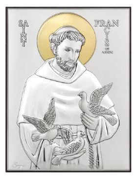 ICOANE CATOLICE - ICOANA ARGINTATA ST.FRANCESCO