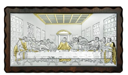 ICOANE CATOLICE - ICOANA ARGINTATA  ULTIMA CENA