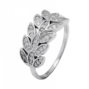 Inel din argint 925 rodiat, Piatra: cubic zirconia, Culoare: transparenta, Sonis Silver [0]