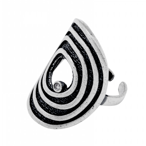 Inele de dama - Inel din argint 925 vintage, Piatra: zirconia fatetata, Culoare: transparenta, Sonis Silver