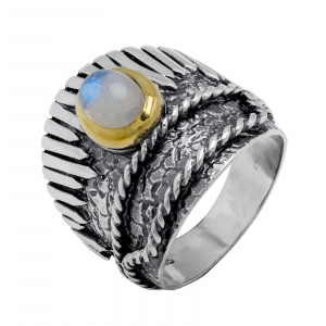 Inel din argint 925 vintage, Piatra: piatra lunii, Culoare: piatra lunii, Sonis Silver [0]