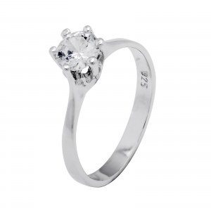 Inel din argint 925 rodiat, Piatra: zirconia fatetata, Sonis Silver [0]