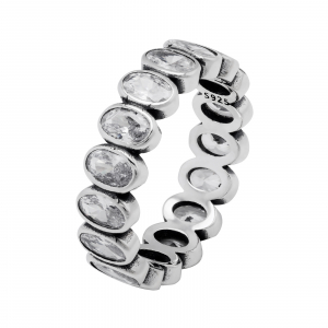 Inel din argint 925, Piatra: zirconia fatetata , Culoare: transparenta, Sonis Silver [0]