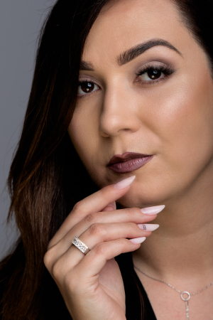 Inel din argint 925 rodiat cu aur  de 14 kt , Piatra: cubic zirconia, Culoare: transparent, Sonis Silver [2]