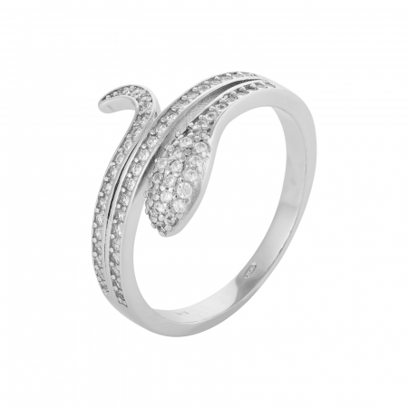 Produse - Inel din argint 925 rodiat, Piatra: cubic zirconia, Culoare: transparenta, Sonis Silver