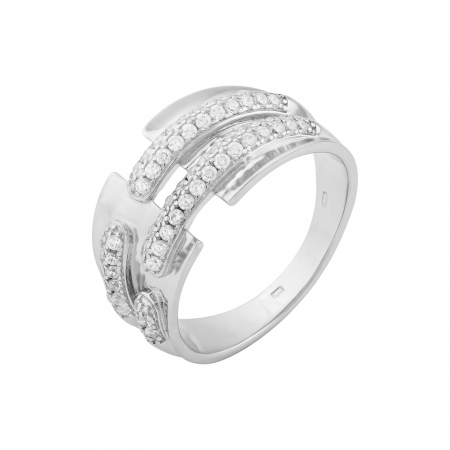 Inele de dama - Inel din argint 925 rodiat, Piatra: cubic zirconia, Culoare  transparent, Sonis Silver