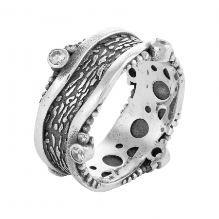 Inele de dama - Inel din argint 925 vintage, Piatra: zirconia fatetata, Culoare: transparent, Sonis Silver
